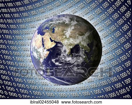 "Globe on a matrix, composite" View Large Photo Image Stock Photo - "Globe on a matrix, composite". Fotosearch