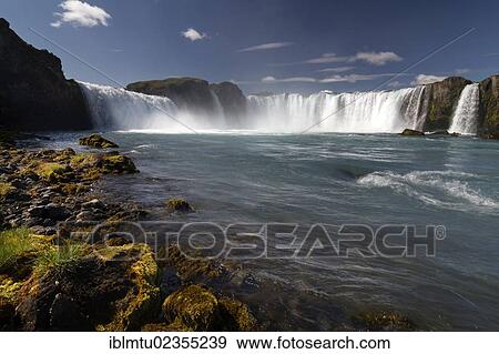 "Godafoss, Gods Falls, Northeast Iceland, Iceland, Europe" View Large Photo Image Stock Photo - "Godafoss, Gods Falls, Northeast Iceland, Iceland, Europe". Fotosearch