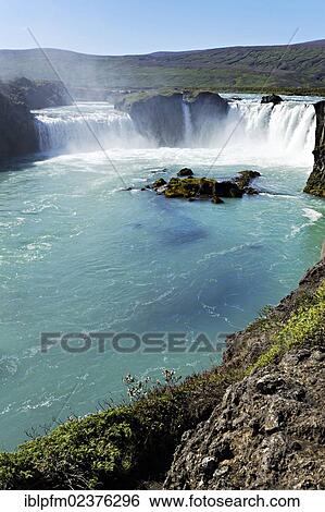"Godafoss waterfall, Iceland, Europe" View Large Photo Image Stock Photograph - "Godafoss waterfall, Iceland, Europe". Fotosearch