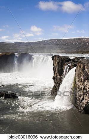 "Godafoss waterfall or waterfall of the gods, Nord Island, North Iceland, Iceland, Europe" View Large Photo Image Stock Photograph - "Godafoss waterfall or waterfall of the gods, Nord Island, North Iceland, Iceland, Europe". Fotosearch