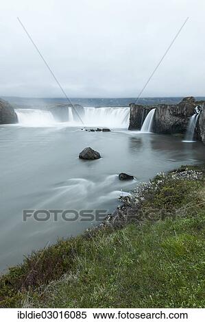 "Godafoss waterfall or waterfall of the gods, Nord Island, North Iceland, Iceland, Europe" View Large Photo Image Stock Photography - "Godafoss waterfall or waterfall of the gods, Nord Island, North Iceland, Iceland, Europe". Fotosearch