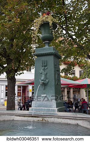 "Goethe Fountain, Thuringer Becken, Weimar, Thuringia, Germany, Europe" View Large Photo Image Stock Image - "Goethe Fountain, Thuringer Becken, Weimar, Thuringia, Germany, Europe". Fotosearch