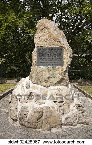 "Goethe memorial stone, dedicated to Goethe's period of residence in Luxembourg in 1792, Luxembourg City, Luxembourg, Europe, PublicGround, Europe" View Large Photo Image Stock Photo - "Goethe memorial stone, dedicated to Goethe's period of residence in Luxembourg in 1792, Luxembourg City, Luxembourg, Europe, PublicGround, Europe". Fotosearch