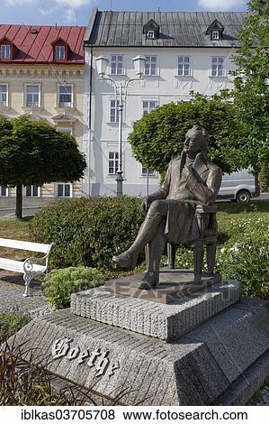 "Goethe Monument on Goethe Square, Marianske Lazne, Karlovy Vary Region, Bohemia, Czech Republic, Europe" View Large Photo Image Stock Photo - "Goethe Monument on Goethe Square, Marianske Lazne, Karlovy Vary Region, Bohemia, Czech Republic, Europe". Fotosearch