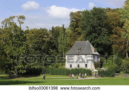"Goethe's Garden House, UNESCO World Cultural Heritage Site, in Park on the Ilm, Weimar, Thuringia, Germany, Europe" View Large Photo Image Stock Photo - "Goethe's Garden House, UNESCO World Cultural Heritage Site, in Park on the Ilm, Weimar, Thuringia, Germany, Europe". Fotosearch