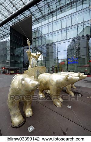 "Golden Buddy Bear Quadriga in the courtyard of the Neues Kranzler Eck shopping centre, Kurfuerstendamm City West, Charlottenburg, Berlin, Berlin, Germany, Europe" View Large Photo Image Stock Image - "Golden Buddy Bear Quadriga in the courtyard of the Neues Kranzler Eck shopping centre, Kurfuerstendamm City West, Charlottenburg, Berlin, Berlin, Germany, Europe". Fotosearch