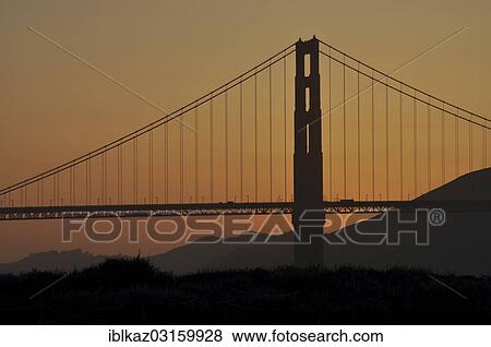 "Golden Gate Bridge at sunset, San Francisco, California, United States, North America" View Large Photo Image Stock Photo - "Golden Gate Bridge at sunset, San Francisco, California, United States, North America". Fotosearch