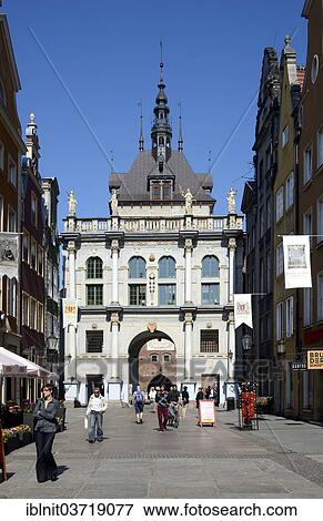 "Golden Gate, Gdansk, Pomeranian Voivodeship, Poland, Europe" View Large Photo Image Stock Photo - "Golden Gate, Gdansk, Pomeranian Voivodeship, Poland, Europe". Fotosearch