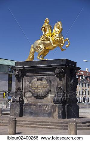 "Golden Rider, monument to Augustus the Strong in Dresden-Neustadt, Hauptstrasse, Saxony, Germany, Europe" View Large Photo Image Stock Photograph - "Golden Rider, monument to Augustus the Strong in Dresden-Neustadt, Hauptstrasse, Saxony, Germany, Europe". Fotosearch