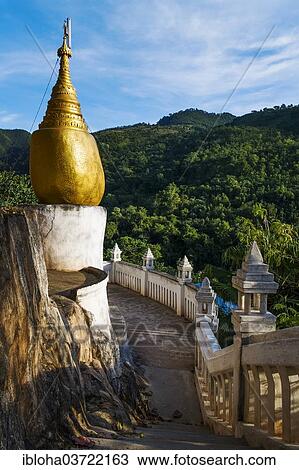 "Golden Rock, Mine Thauk Forest Monastery, Mine Tauk, Shan State, Myanmar, Burma, Asia" View Large Photo Image Stock Image - "Golden Rock, Mine Thauk Forest Monastery, Mine Tauk, Shan State, Myanmar, Burma, Asia". Fotosearch