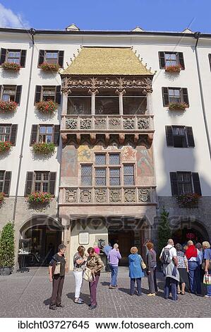 "Golden Roof, late Gothic alcove balcony, Innsbruck, Tyrol, Austria, Europe" View Large Photo Image Stock Photography - "Golden Roof, late Gothic alcove balcony, Innsbruck, Tyrol, Austria, Europe". Fotosearch