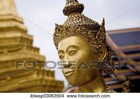 "Golden statue, Kinnari, Wat Phra Kaeo, Grand Palace, Bangkok, Thailand, Asia" View Large Photo Image Picture - "Golden statue, Kinnari, Wat Phra Kaeo, Grand Palace, Bangkok, Thailand, Asia". Fotosearch