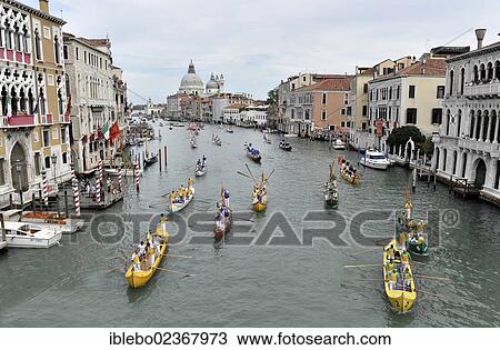 "Gondola Festival in Venice, Regata Storica 2012, historical parade of historical boats through the Grand Canal, Venice, Veneto, Italy, Europe" View Large Photo Image Stock Image - "Gondola Festival in Venice, Regata Storica 2012, historical parade of historical boats through the Grand Canal, Venice, Veneto, Italy, Europe". Fotosearch