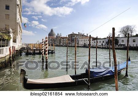 "Gondola, Grand Canal, Santa Maria della Salute, Palazzo Vernier dai Leoni palace, Venice, Veneto, Italy, Europe" View Large Photo Image Picture - "Gondola, Grand Canal, Santa Maria della Salute, Palazzo Vernier dai Leoni palace, Venice, Veneto, Italy, Europe". Fotosearch