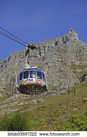 "Gondola of a cable car travelling to Table Mountain, Cape Town, Western Cape, South Africa, Africa" View Large Photo Image Stock Image - "Gondola of a cable car travelling to Table Mountain, Cape Town, Western Cape, South Africa, Africa". Fotosearch