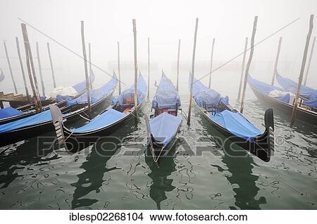 "Gondolas in the fog, Molo della Piazzetta, St. Mark's Square, Piazza San Marco, Venice, Venezia, Veneto, Italy, Europe" View Large Photo Image Picture - "Gondolas in the fog, Molo della Piazzetta, St. Mark's Square, Piazza San Marco, Venice, Venezia, Veneto, Italy, Europe". Fotosearch