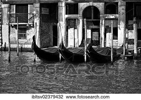 "Gondolas, Venice, black and white photo, UNESCO World Heritage Site, Veneto, Italy, Europe" View Large Photo Image Stock Image - "Gondolas, Venice, black and white photo, UNESCO World Heritage Site, Veneto, Italy, Europe". Fotosearch