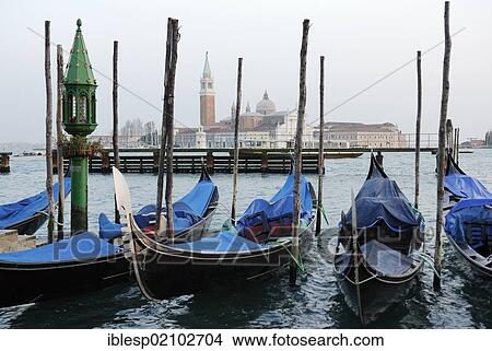 "Gondolas, view of San Giorgio Maggiore, Molo della Piazzetta, San Marco quarter, Venice, Venezia, Veneto, Italy, Europe" View Large Photo Image Picture - "Gondolas, view of San Giorgio Maggiore, Molo della Piazzetta, San Marco quarter, Venice, Venezia, Veneto, Italy, Europe". Fotosearch