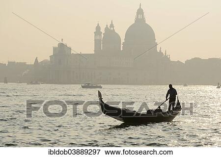 "Gondolier in front of the Church of Santa Maria della Salute, Venice, Veneto, Italy, Europe" View Large Photo Image Stock Photo - "Gondolier in front of the Church of Santa Maria della Salute, Venice, Veneto, Italy, Europe". Fotosearch