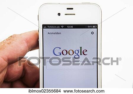 Google website on a smartphone View Large Photo Image Picture - Google website on a smartphone. Fotosearch