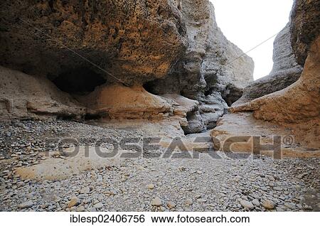 Stock Photograph - "Gorge, Sesriem Canyon, Namib-Naukluft-Park, Namibia, Africa". Fotosearch