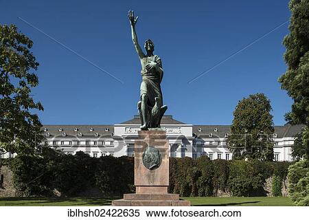 Gorres Monument, publicist Joseph Gorres, behind the Electoral Palace, UNESCO World Heritage Site, Koblenz, Rhineland-Palatinate, Germany, Europe View Large Photo Image Stock Photography - Gorres Monument, publicist Joseph Gorres, behind the Electoral Palace, UNESCO World Heritage Site, Koblenz, Rhineland-Palatinate, Germany, Europe. Fotosearch