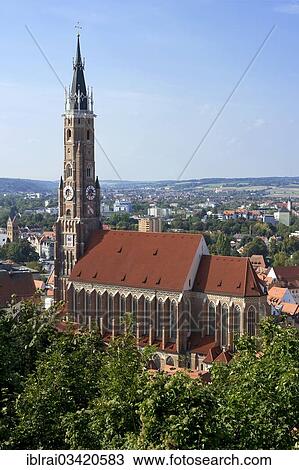 "Gothic Cathedral of St. Martin, old town, Landshut, Lower Bavaria, Bavaria, Germany, Europe" View Large Photo Image Stock Image - "Gothic Cathedral of St. Martin, old town, Landshut, Lower Bavaria, Bavaria, Germany, Europe". Fotosearch