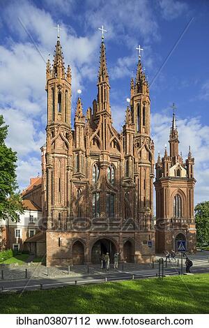 "Gothic church of St. Anne, Vilnius, Vilnius district, Lithuania, Europe" View Large Photo Image Stock Image - "Gothic church of St. Anne, Vilnius, Vilnius district, Lithuania, Europe". Fotosearch