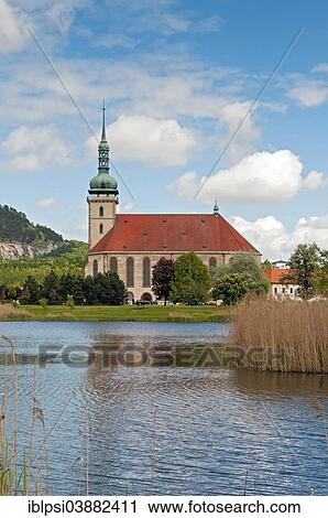 Stock Image - "Gothic church of the Assumption of the Virgin Mary, Most, Czech Republic, Europe". Fotosearch