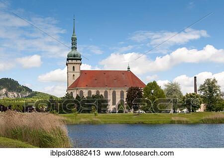 "Gothic church of the Assumption of the Virgin Mary, Most, Czech Republic, Europe" View Large Photo Image Stock Image - "Gothic church of the Assumption of the Virgin Mary, Most, Czech Republic, Europe". Fotosearch