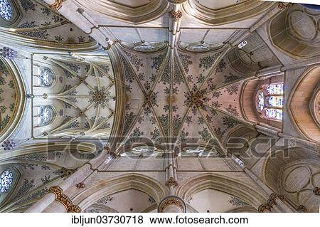 "Gothic cross vault with floral frescoes in the Church of Our Lady, Liebfrauenkirche, UNESCO World Heritage, Roman monument, Trier, Rhineland-Palatinate, Germany, Europe" View Large Photo Image Stock Photo - "Gothic cross vault with floral frescoes in the Church of Our Lady, Liebfrauenkirche, UNESCO World Heritage, Roman monument, Trier, Rhineland-Palatinate, Germany, Europe". Fotosearch