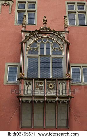 "Gothic decorative bay window at the Schoeffenhaus building in the historic centre, Koblenz, Rhineland-Palatinate, Germany, Europe" View Large Photo Image Stock Image - "Gothic decorative bay window at the Schoeffenhaus building in the historic centre, Koblenz, Rhineland-Palatinate, Germany, Europe". Fotosearch