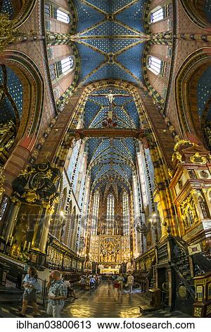 "Gothic high altar by Veit Stoss, gothic St. Mary's Basilica, Stare Miasto old town, Krakow, Lesser Poland Voivodeship, Poland, Europe" View Large Photo Image Stock Image - "Gothic high altar by Veit Stoss, gothic St. Mary's Basilica, Stare Miasto old town, Krakow, Lesser Poland Voivodeship, Poland, Europe". Fotosearch