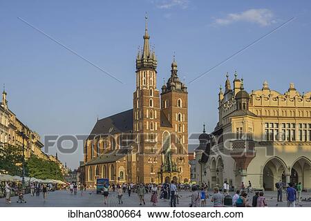 "Gothic St. Mary's Basilica, Stare Miasto old town, Krakow, Lesser Poland Voivodeship, Poland, Europe" View Large Photo Image Picture - "Gothic St. Mary's Basilica, Stare Miasto old town, Krakow, Lesser Poland Voivodeship, Poland, Europe". Fotosearch