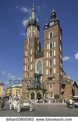 "Gothic St. Mary's Basilica, Stare Miasto old town, Krakow, Lesser Poland Voivodeship, Poland, Europe" View Large Photo Image Stock Image - "Gothic St. Mary's Basilica, Stare Miasto old town, Krakow, Lesser Poland Voivodeship, Poland, Europe". Fotosearch