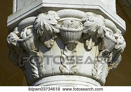 "Gothic style capital, Doge's Palace, Venice, Veneto, Italy, Europe" View Large Photo Image Stock Photo - "Gothic style capital, Doge's Palace, Venice, Veneto, Italy, Europe". Fotosearch