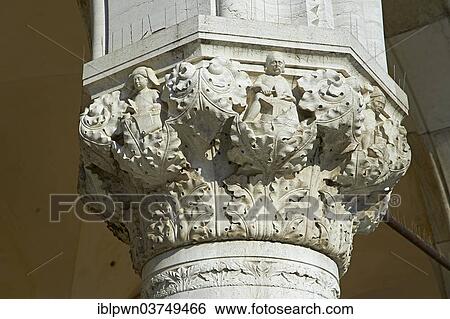 "Gothic style capital, Doge's Palace, Venice, Veneto, Italy, Europe" View Large Photo Image Stock Photograph - "Gothic style capital, Doge's Palace, Venice, Veneto, Italy, Europe". Fotosearch