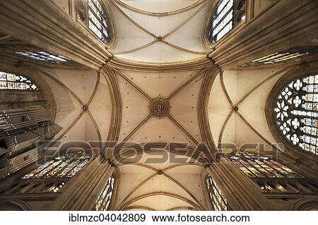 "Gothic vault, Regensburg Cathedral, Dom St. Peter, construction from 1273, Regensburg, Upper Palatinate, Bavaria, Germany, Europe" View Large Photo Image Stock Photo - "Gothic vault, Regensburg Cathedral, Dom St. Peter, construction from 1273, Regensburg, Upper Palatinate, Bavaria, Germany, Europe". Fotosearch