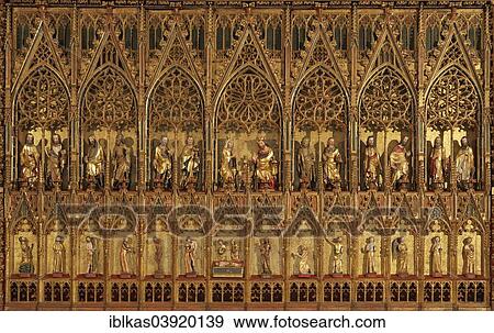 "Gothic winged altar with carvings and figures, Church of Our Lady, Oberwesel, Rhineland-Palatinate, Germany, Europe" View Large Photo Image Stock Photo - "Gothic winged altar with carvings and figures, Church of Our Lady, Oberwesel, Rhineland-Palatinate, Germany, Europe". Fotosearch