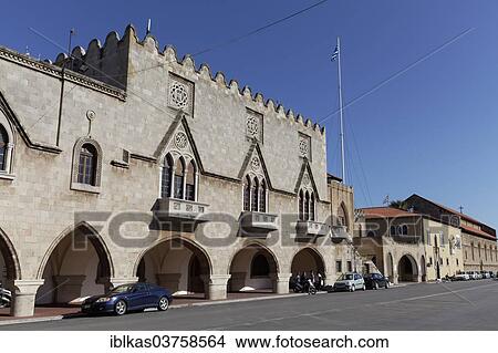 "Governor's Palace, landside in the style of a Gothic palace, new town, Rhodes, Rhodos Island, Dodecanese, Greece, Europe" View Large Photo Image Picture - "Governor's Palace, landside in the style of a Gothic palace, new town, Rhodes, Rhodos Island, Dodecanese, Greece, Europe". Fotosearch