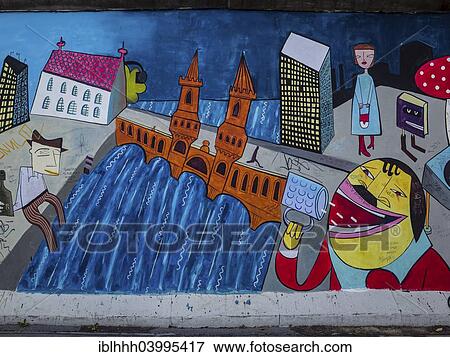"Graffiti at the East Side Gallery, Friedrichshain, Berlin, Germany, Europe" View Large Photo Image Stock Photo - "Graffiti at the East Side Gallery, Friedrichshain, Berlin, Germany, Europe". Fotosearch