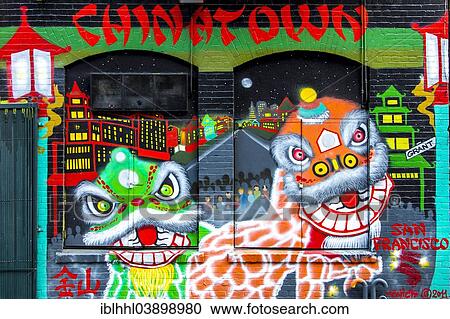 "Graffiti, Chinatown, San Francisco, California, United States, North America" View Large Photo Image Stock Image - "Graffiti, Chinatown, San Francisco, California, United States, North America". Fotosearch