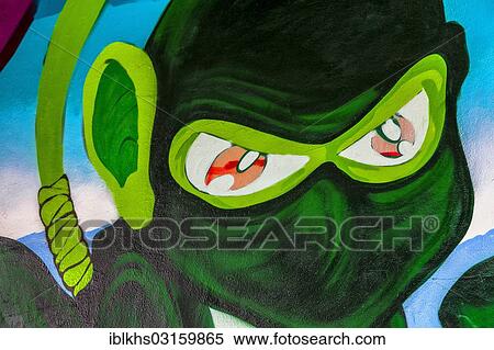 Stock Photography - "Graffiti, Frankfurt am Main, Hesse, Germany, Europe". Fotosearch