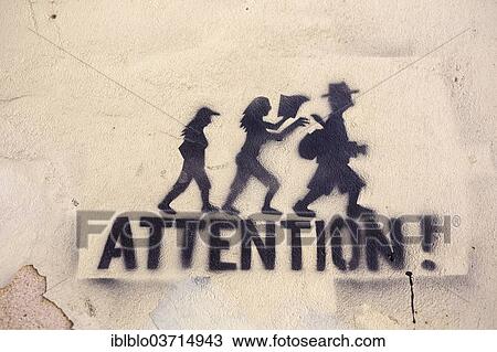 "Graffiti on a wall """"Attention! """" as a warning against pickpocketing in Lisbon, historic center, Lisbon, Lisbon District, Portugal, Europe" View Large Photo Image Stock Image - "Graffiti on a wall """"Attention! """" as a warning against pickpocketing in Lisbon, historic center, Lisbon, Lisbon District, Portugal, Europe". Fotosearch