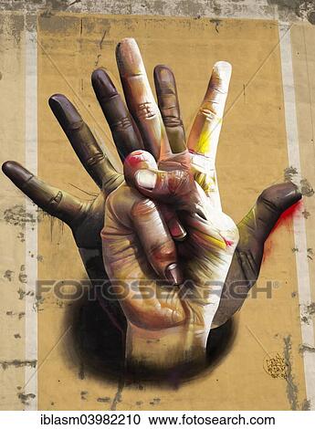 "Graffiti, two hands, on a wall, Kreuzberg, Berlin, Germany, Europe" View Large Photo Image Stock Image - "Graffiti, two hands, on a wall, Kreuzberg, Berlin, Germany, Europe". Fotosearch