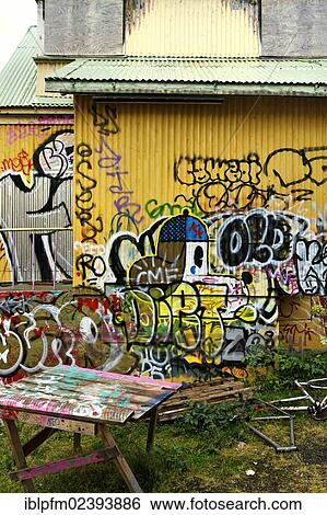 "Graffiti wall, Reykjavik, Iceland, Europe" View Large Photo Image Stock Photograph - "Graffiti wall, Reykjavik, Iceland, Europe". Fotosearch
