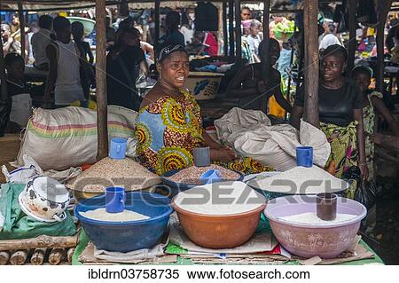 "Grain seller at a street market, Bo, Southern Province, Sierra Leone, Africa" View Large Photo Image Stock Photography - "Grain seller at a street market, Bo, Southern Province, Sierra Leone, Africa". Fotosearch