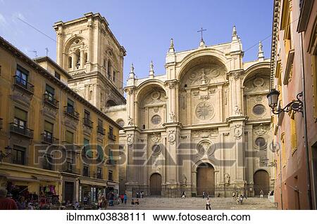 "Granada Cathedral or Cathedral of the Incarnation, Plaza Pasiegas, Granada, Andalusia, Spain, Europe" View Large Photo Image Stock Image - "Granada Cathedral or Cathedral of the Incarnation, Plaza Pasiegas, Granada, Andalusia, Spain, Europe". Fotosearch