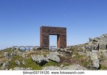 "Granattor, sculpture by Michael Printschler, Lammersdorfer Berg, Millstatter Alpe massif, Central Eastern Alps, near Lammersdorf, Carinthia, Austria, Europe" View Large Photo Image Stock Image - "Granattor, sculpture by Michael Printschler, Lammersdorfer Berg, Millstatter Alpe massif, Central Eastern Alps, near Lammersdorf, Carinthia, Austria, Europe". Fotosearch