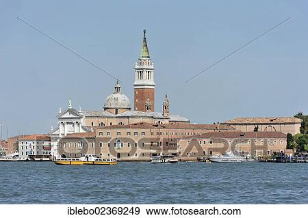 Stock Photo - "Grand Canal, San Giorgio Maggiore with Campanile, Venice, Veneto, Italy, Europe". Fotosearch